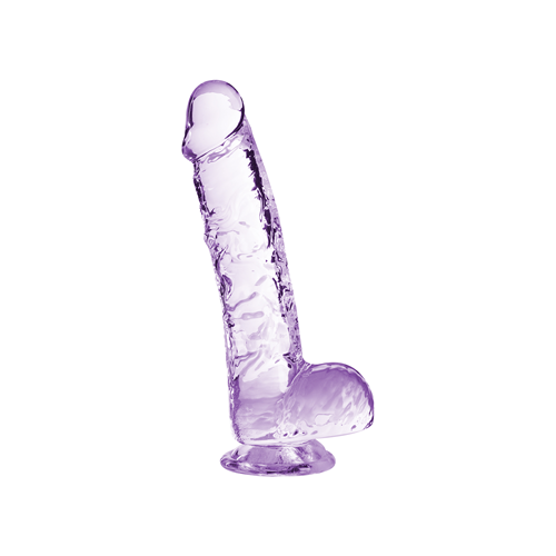 Naturally Yours - Transparante dildo met balzak - 15,2 cm